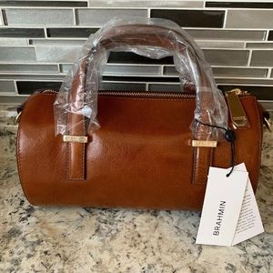 Brahmin Claire Whiskey Topsail Purse New With Tags